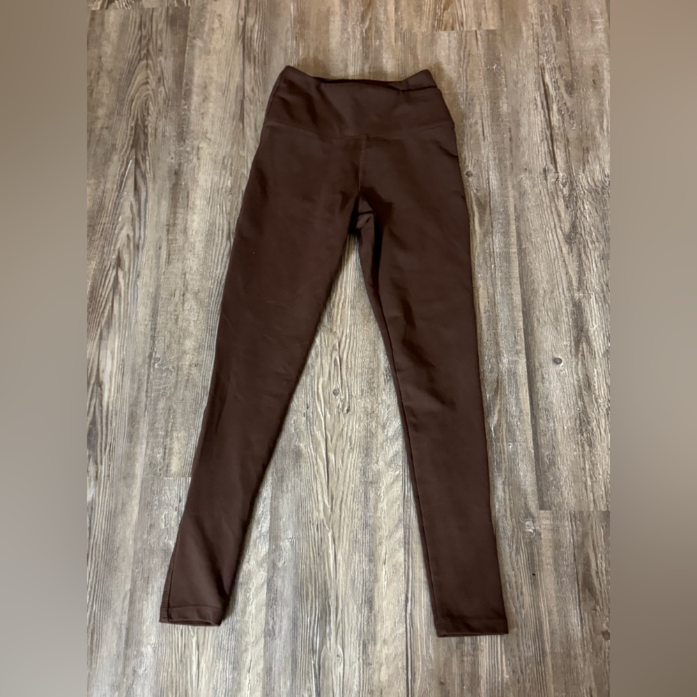 Jockey Brown High-Rise Leggings EUC